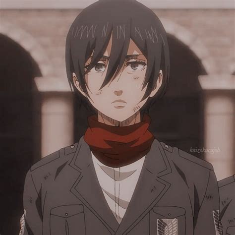 Iconic Mikasa Ackerman from Attack on Titan