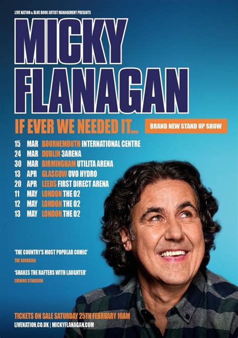 Micky Flanagan Announces Spring UK And Ireland Arena Dates For If Ever ...