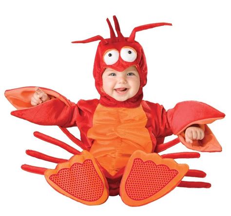 Lobster Costume Bunting Little Mermaid Sebastian Infant Toddler Baby 12 ...