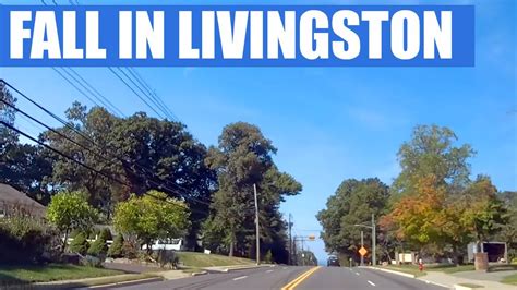 Livingston, NJ drive around in the fall - YouTube