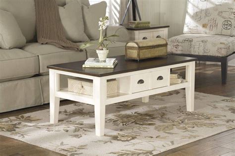 Top 25 of Cream Coffee Tables With Drawers