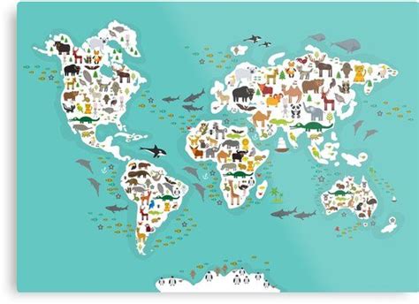 Discover the Amazing Animal World Map for Kids