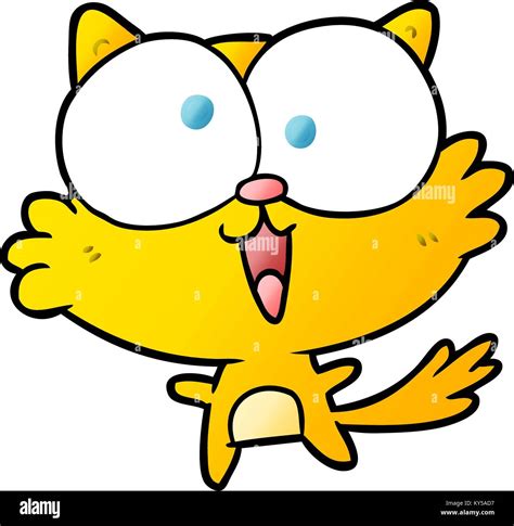 cute cartoon crazy cat Stock Vector Image & Art - Alamy