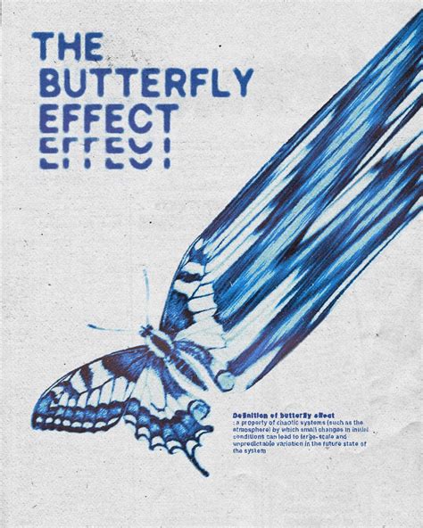 The butterfly effect | Graphic poster, Blue poster, Poster wall art