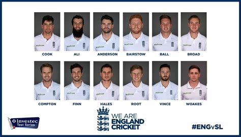 Names Of England Cricket Team