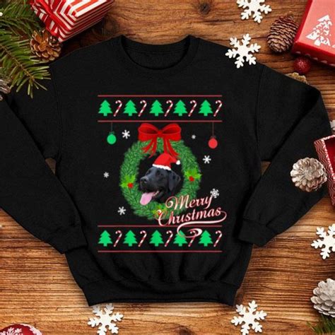 Original Ugly Christmas Sweater Black Lab Puppy Graphic sweater, hoodie ...