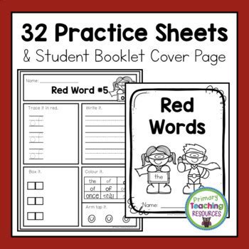 Orton-Gillingham Red Words Level 1 by Primary Teaching Resources