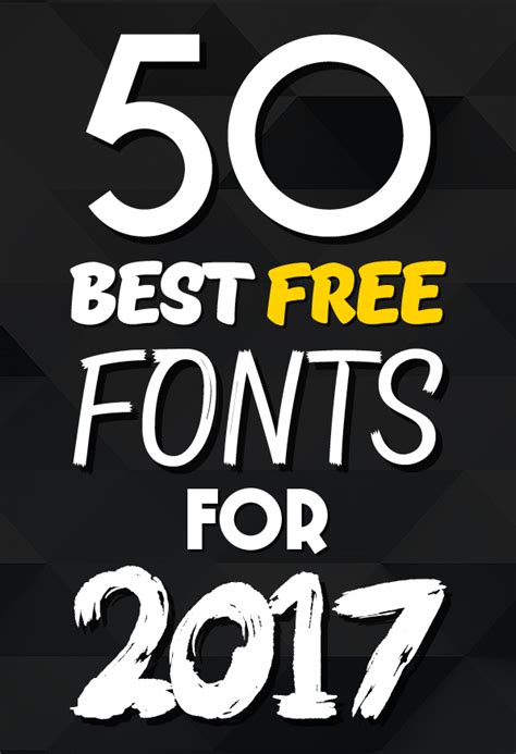 50 Best Free Fonts For 2017 | Fonts | Graphic Design Junction