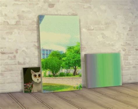 Mod The Sims: Painting Wall Holder ‒ Lean Anywhere by plasticbox • Sims ...