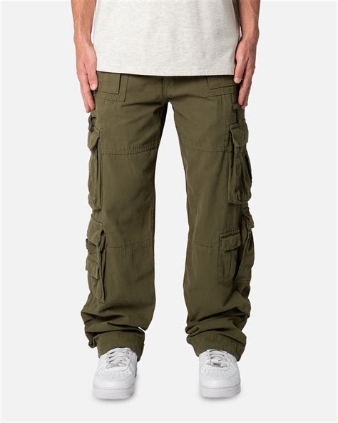 MNML Military Cargo Pants Olive | Culture Kings US