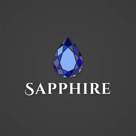 Sapphire - Jewelry vector logo design - Roven Logos