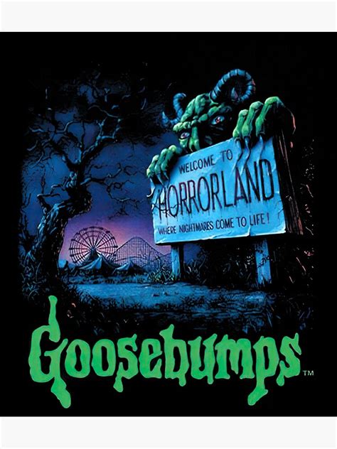 "Goosebumps Horrorland Horror" Poster by shopKiTymac | Redbubble