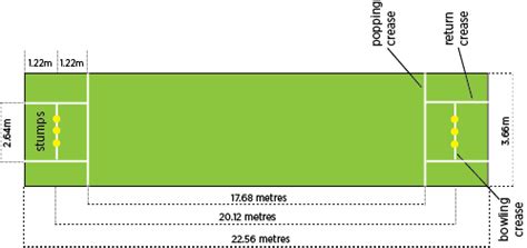 Cricket Field Dimensions Layout