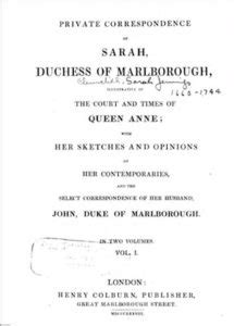 Favourite? Letters between Queen Anne and Sarah Churchill | Whites ...