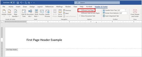 How to insert different first page header in word mac - geratropical