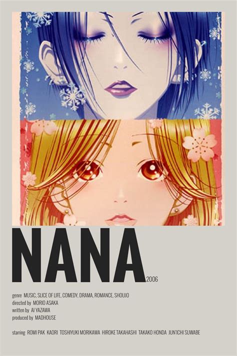 minimalist poster | Nana manga, Anime printables, Minimalist poster