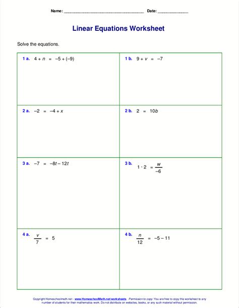 Solving One Step Inequalities Worksheet – E Street Light