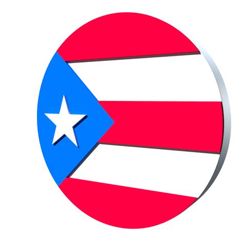 Puerto Rico flag 3d icon PNG transparent 8496813 PNG