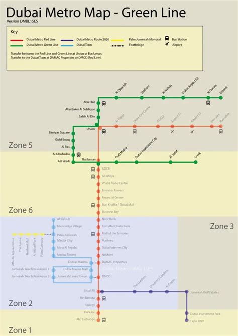 Dubai Metro Green Line - Map, Stations and Route