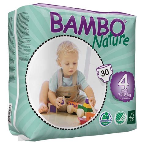 Bambo Nature Baby Diapers Classic, Size 4, 30 Count - Walmart.com ...