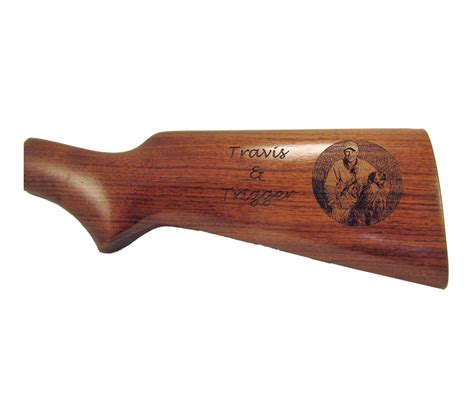 Custom Design Gun Stock Engraving - Whitetail Woodcrafters