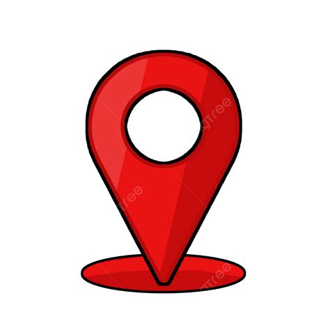 Pin Map Location Icon Logo Symbol Vector Design Transparent Background ...