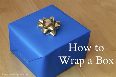 How to Gift Wrap a Box - blossomsandposies.com