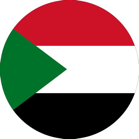 Sudan flag round shape PNG 22111810 PNG