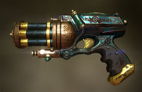 AndreY 3D 2D - steampunk weapon