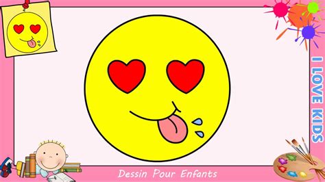 Comment dessiner un emoji KAWAII & FACILE pour ENFANTS - Dessin KAWAII ...