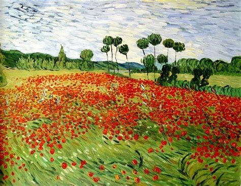 Vincent van Gogh field of poppies Painting | Best field of poppies ...