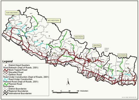 Nepal fast track road map - Map of nepal fast track road (Southern Asia ...