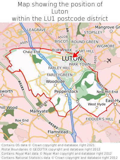 Where is Luton? Luton on a map