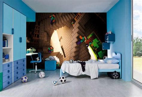 Minecraft Wall Murals | Minecraft bedroom decor, Bedroom themes, Cool ...