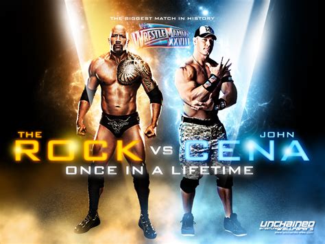 Wrestlemania 28:The Rock vs John Cena - WWE Wallpaper (30107796) - Fanpop