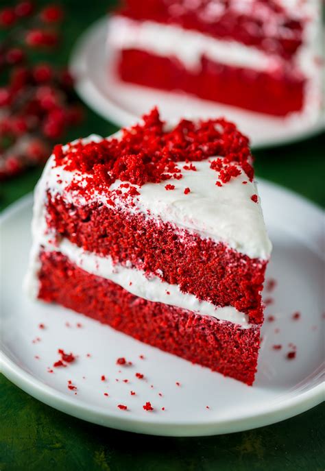 Red Velvet Cake with Cream Cheese Frosting - Baker by Nature