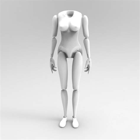 3D Model of woman's body for 3D print | Marionettes.cz