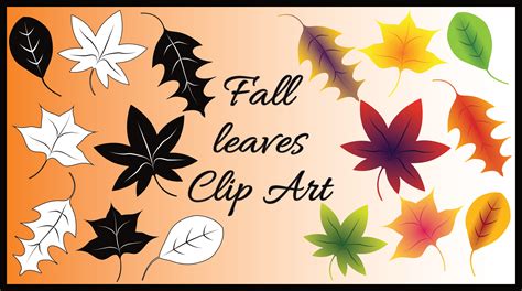 Fall Leaves Clip Art - A Free Clip Art Bundle That's Too Good To Miss!