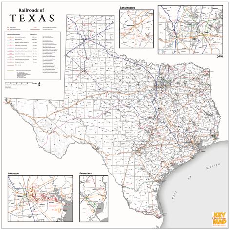 Texas Railroad Wall Map - Official Map Of Texas 2022 – Houston Map Company