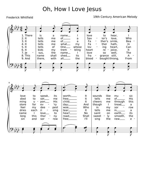 Oh, How I Love Jesus Sheet music for Piano (Solo) | Musescore.com