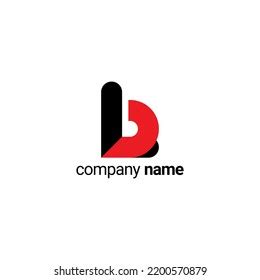 Lb Logo Red Black Simple Elegant Stock Vector (Royalty Free) 2200570879 ...