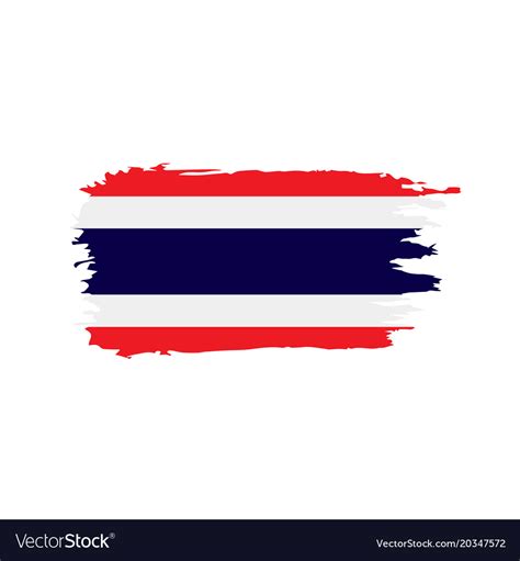 Thailand flag Royalty Free Vector Image - VectorStock