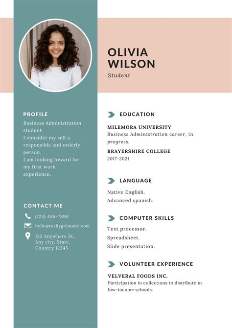 Canvas Resume Template