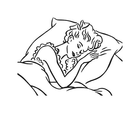 Woman Sleeping Drawing by CSA Images - Fine Art America