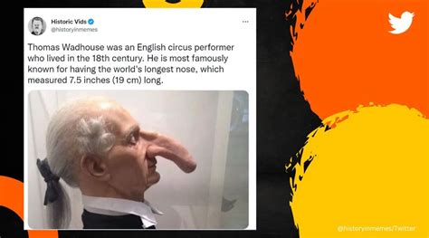 World’s longest nose belonged to an English circus performer who lived ...