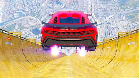 GTA 5 MEGA RAMP - Super Car Jumps #3 (GTA V Mega Ramp Challange) - Game ...