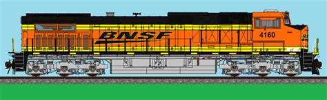 BNSF GE Dash 9-44CW 4160 by IvanCervera291 on DeviantArt