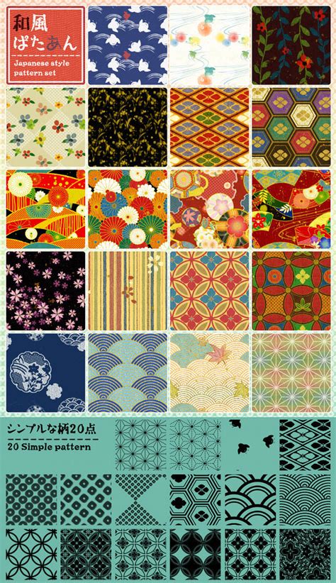 Japanese style pattern by gimei on DeviantArt