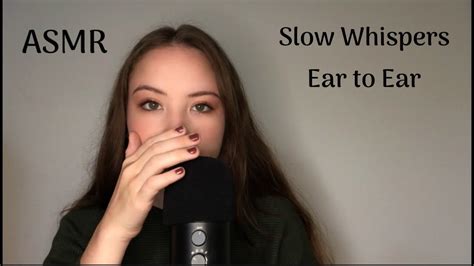 (ASMR) Slow Whispers (Ear to Ear, Cupping the Mic, Trigger Words ...