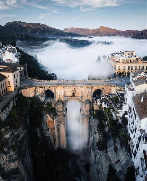 Ronda's bridge is brutal, Spain : r/CityPorn